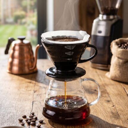 Filtre Kahve Demleme Seti - V60 Dripper & Cam Servis