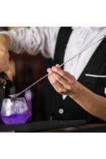 Profesyonel Kokteyl Bar Kaşığı - Paslanmaz Çelik - Görsel 3