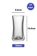 2'li Çift Cidarlı Meşrubat Bardağı - 300ml & Cam Pipet Seti - Görsel 3
