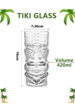 2'li Tiki Kokteyl & Smoothie Bardağı Seti - Egzotik Tasarım - Görsel 3