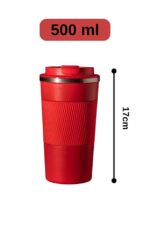 Kahve Çay Mug Araç Mug 500ml Paslanmaz Çelik - Görsel 6