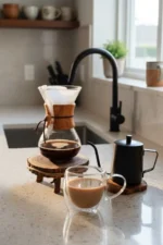 Filtre Kahve Demliği Chemex Dripper 800ml - Borosilikat Cam
