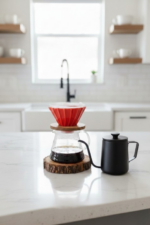 V60 Kahve Demleme Seti - 600ml Cam Servis & Dripper - Görsel 9