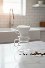 Filtre Kahve Demleme Seti - V60 Dripper & Cam Servis - Görsel 5