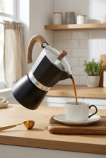 Moka Pot Espresso 6 Fincan Ocak Üstü Kahve Demleme Cezvesi - Görsel 4