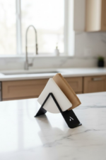 Dekoratif Metal Filtre Kahve Kağıdı Tutucu Stand & Peçetelik