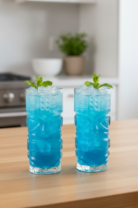 gemini-generated-image-nv8gntnv8gntnv8g-cleanup 2'li Tiki Kokteyl & Smoothie Bardağı Seti - Egzotik Tasarım - Görsel 1